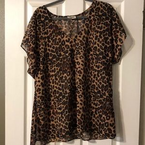Leopard Mumu top